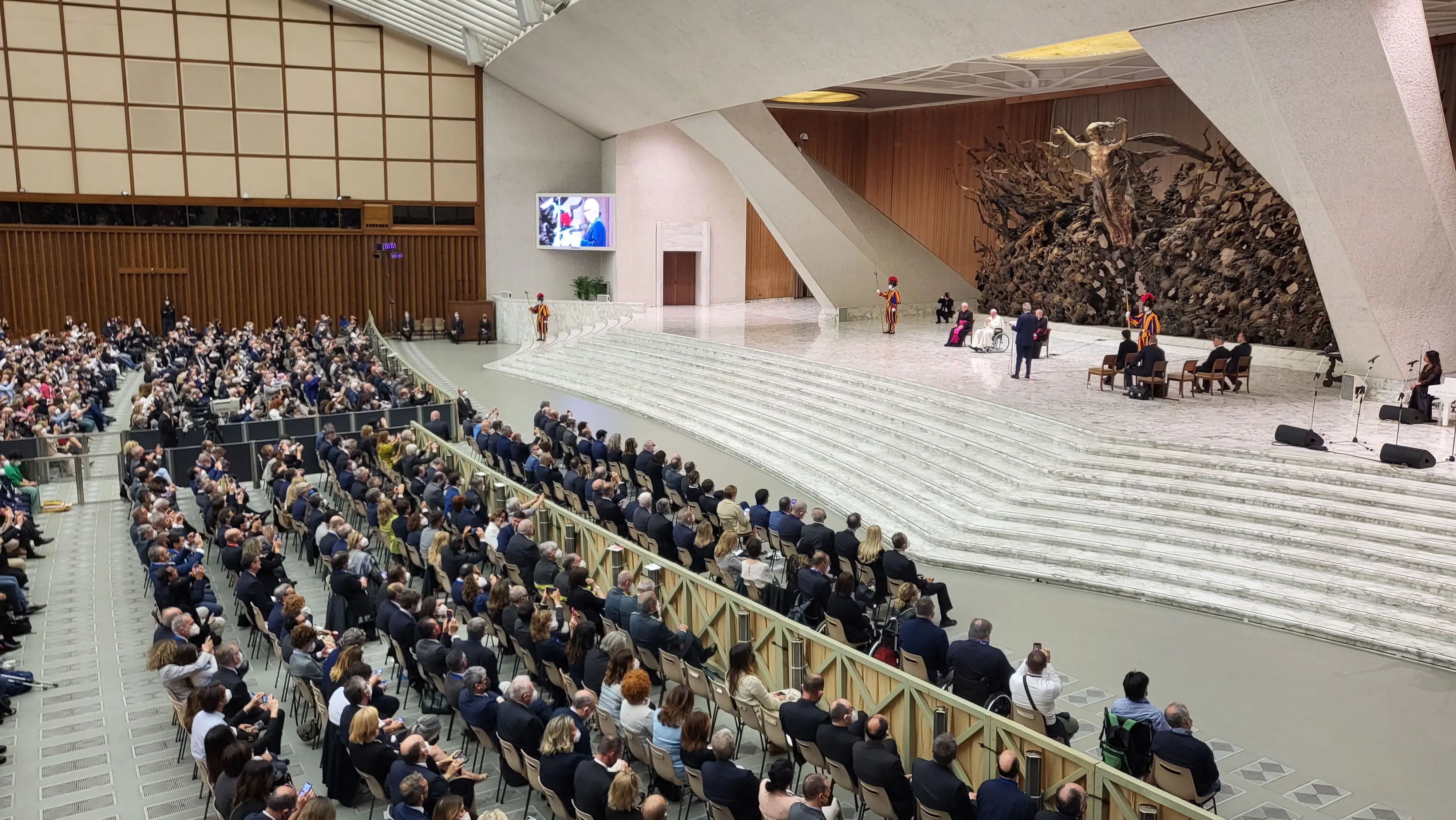 Udienza privata di Papa Francesco con il settore del trasporto aereo svoltasi il 13 maggio 2022