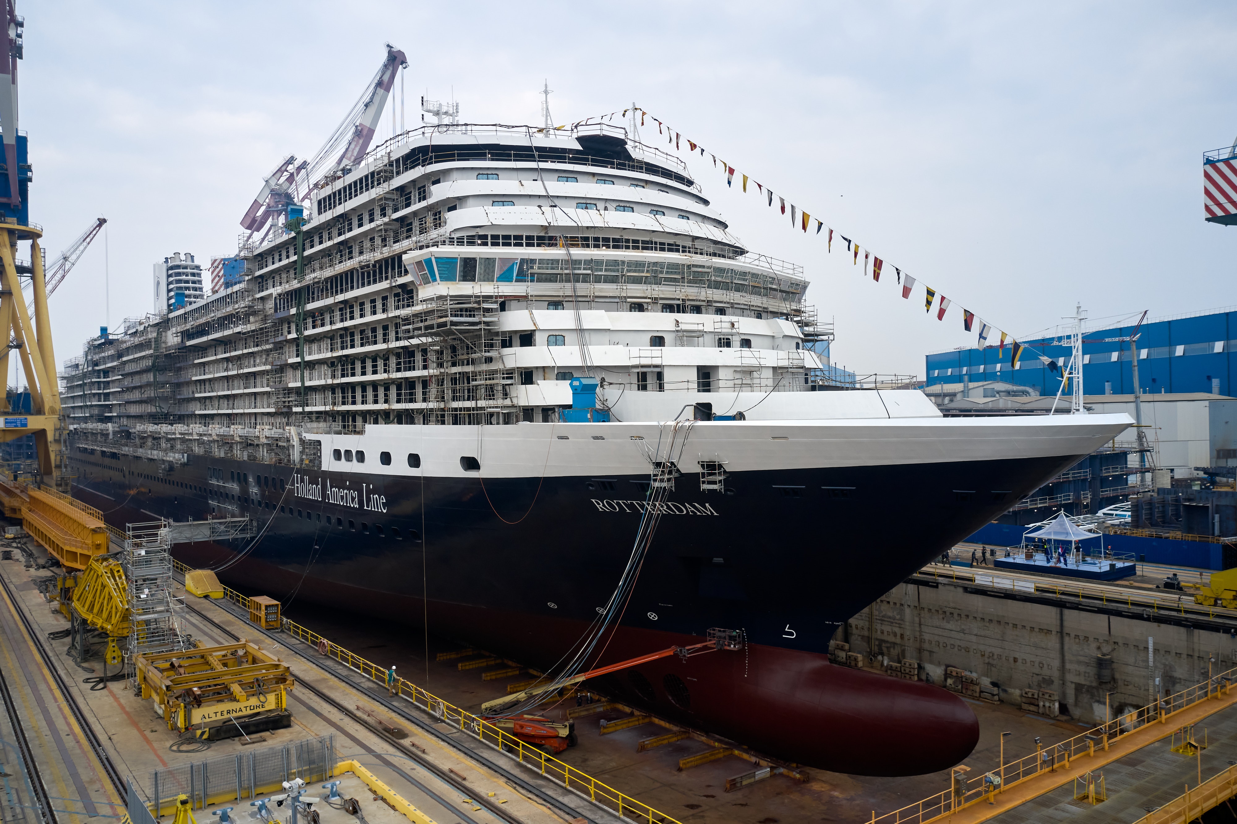 Fincantieri. “Rotterdam” launched on October 1, 2020 at the Marghera (Venice) shipyard