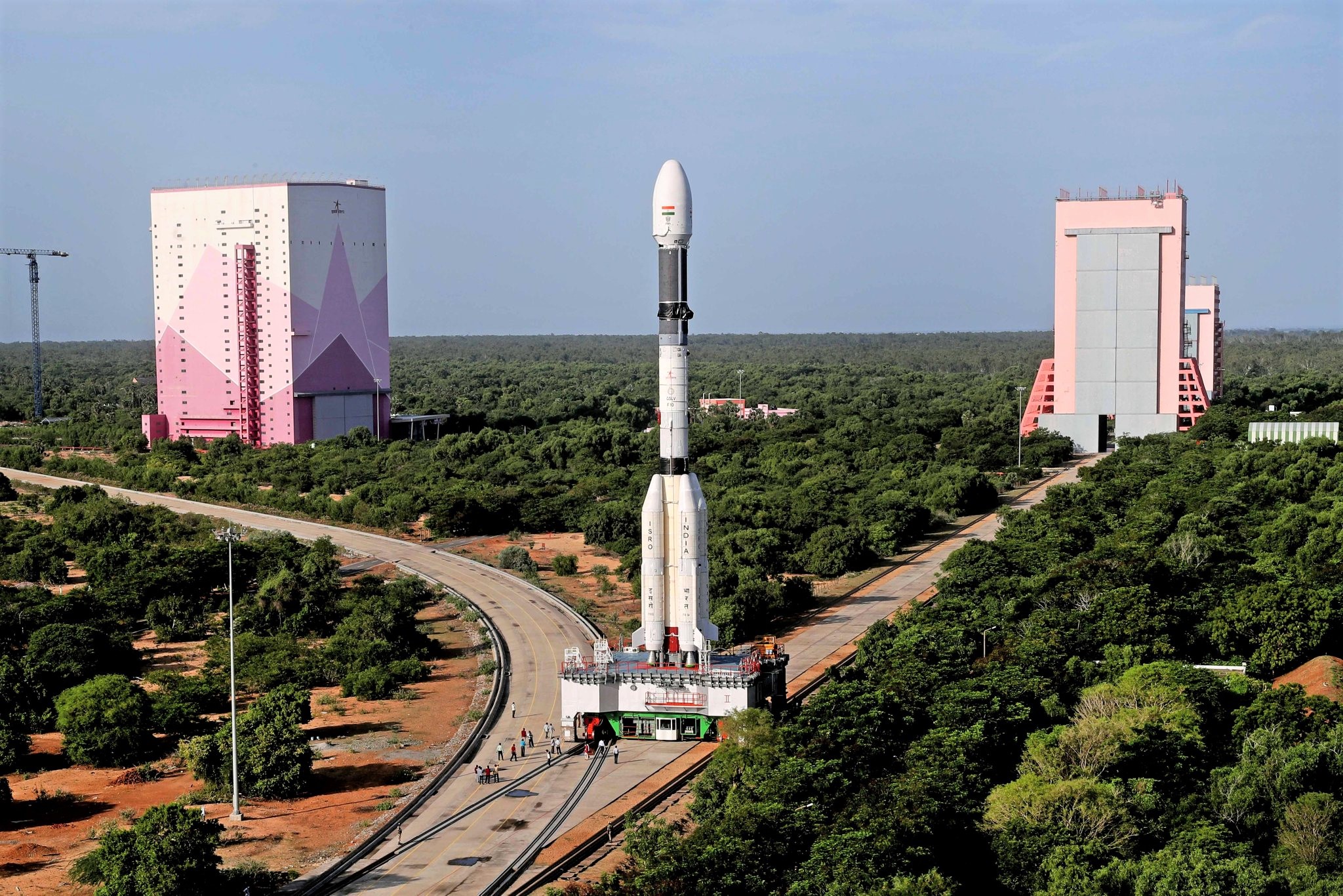 The Indian Eos-3 satellite of ISRO, ready to launch on GSLV-F10 from Satish Dhawan Space Center, off coast of the Bengala Gulf, on August 12, 2021