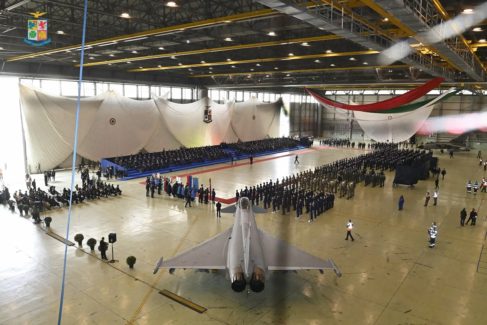 Lunedì 28 marzo 2022, aeroporto militare di Roma-Ciampino: cerimonia di celebrazione del 99esimo anniversario della costituzione Aeronautica militare, nata ufficialmente come Forza Armata autonoma ed indipendente il 28 marzo 1923