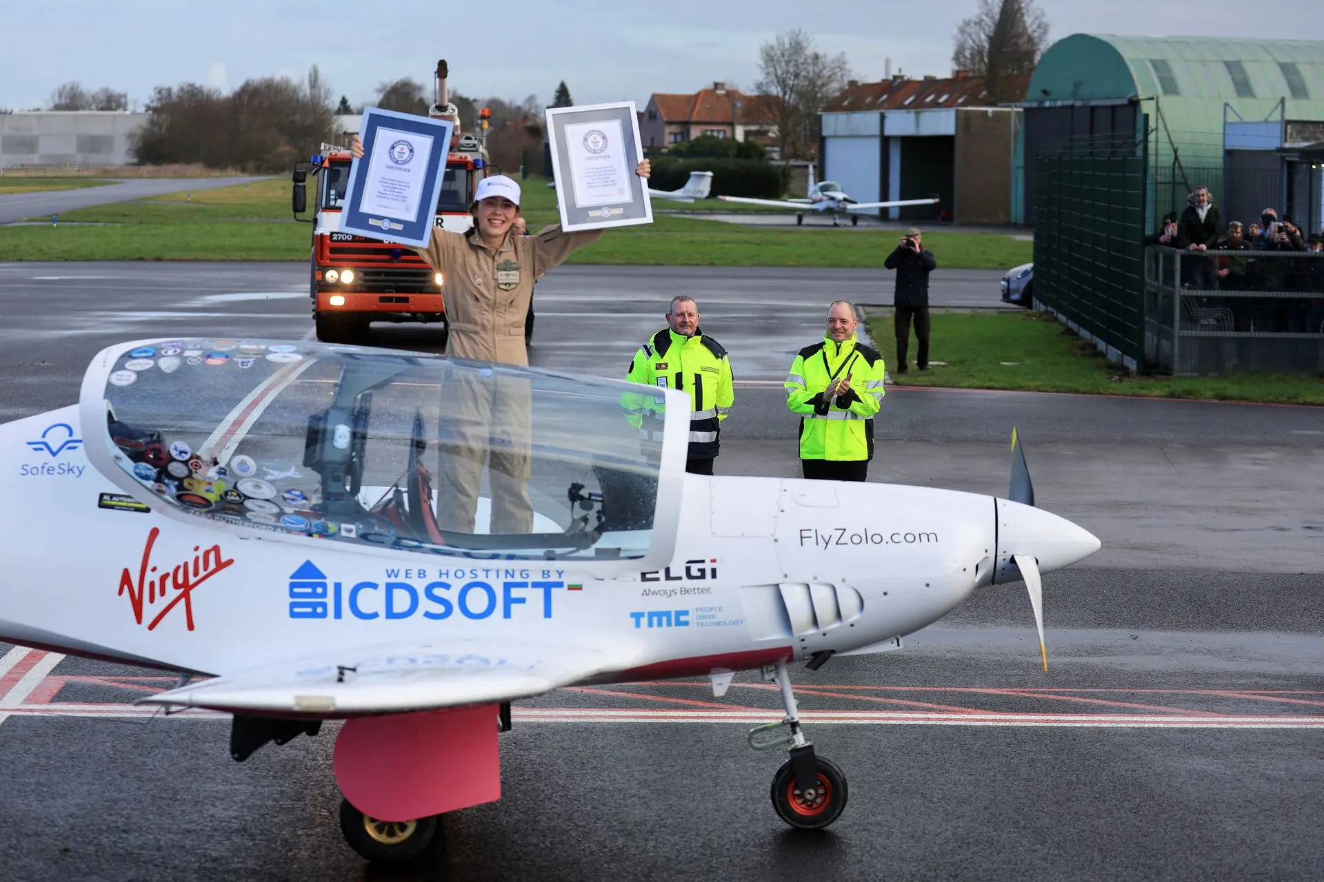 Zara Rutherford, 19, becomes the youngest female pilot to fly solo around the world