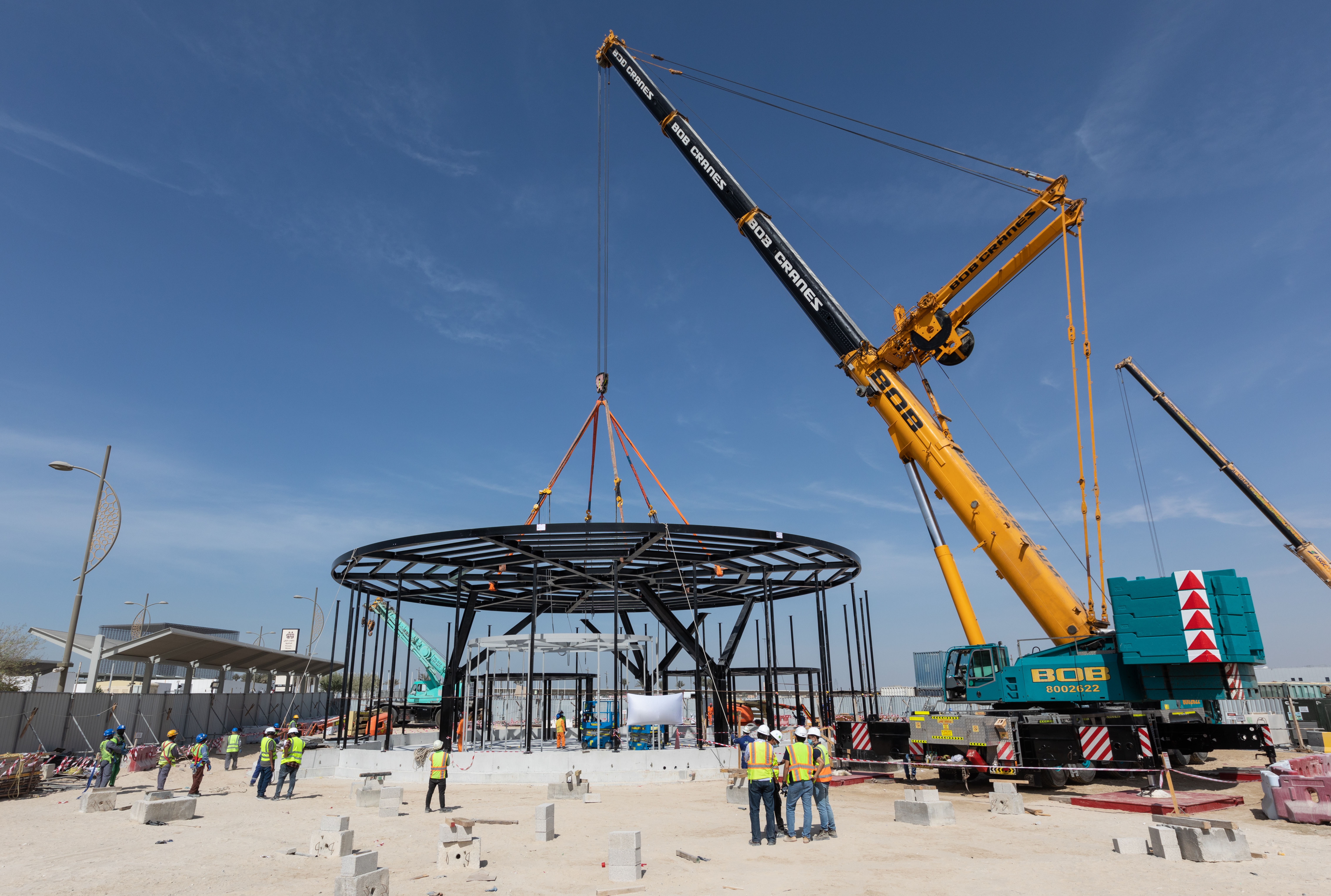 Building the rotorcraft terminal for "Expo 2020 Dubai" (in October 2021) started