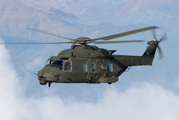 Il nuovo elicottero NH-90 consegnato all'Esercito italiano (foto di Claudio Toselli)