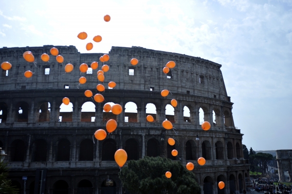 The Colosseum in Rome. The city celebrates tomorrow Saints Peter and Paul