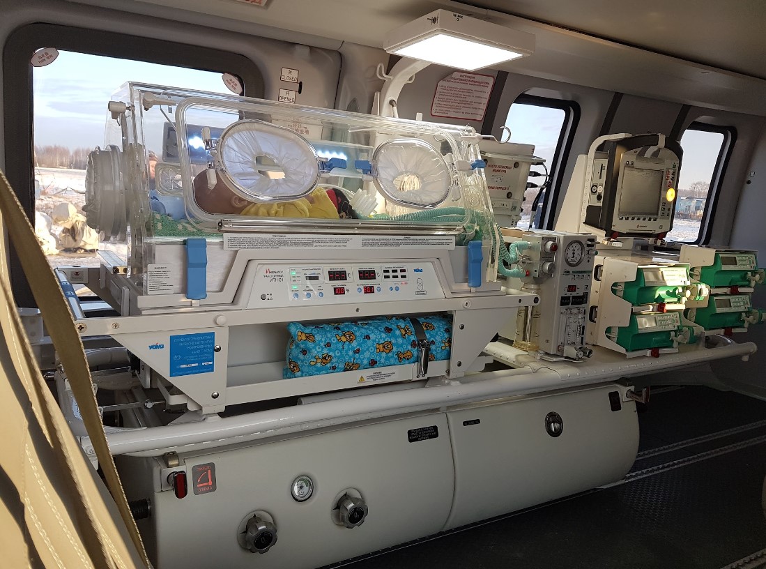 New medical Ansat helicopters will be equipped with incubators for saving newborns