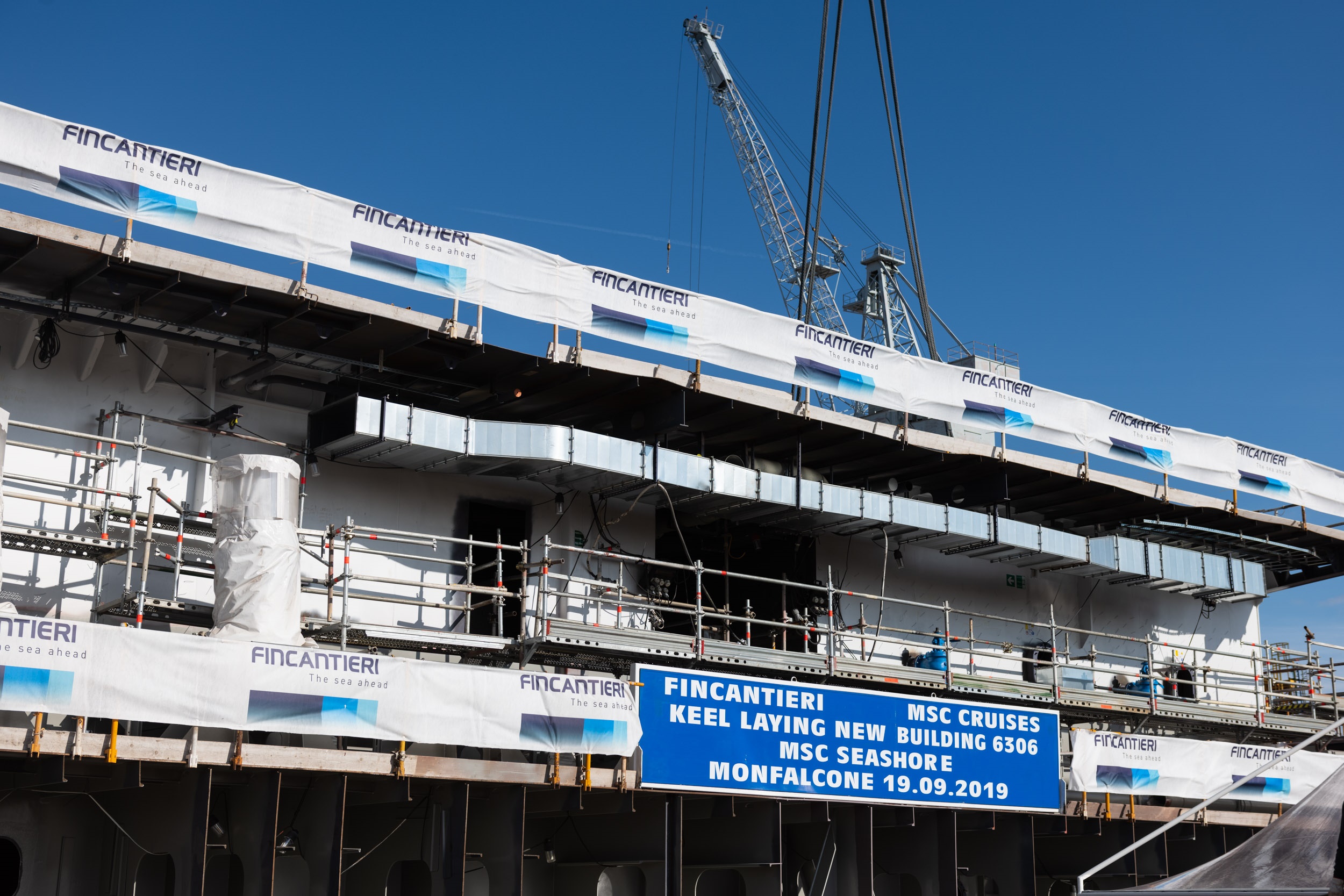 Trieste, 19 settembre 2019 – Msc Crociere e Fincantieri hanno svelato Msc Seashore, la nave più grande e tecnologicamente avanzata costruita in Italia
