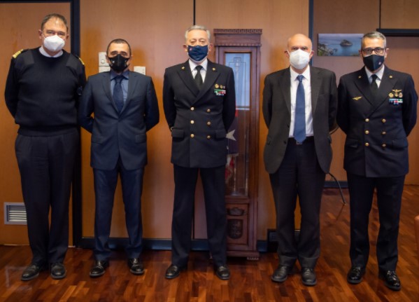 Bruno Franchi, presidente Ansv visita Comando generale Guardia costiera