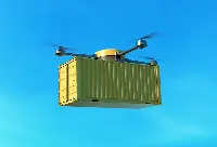 One of large drones for cargo