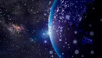 Una rappresentazione del mondo visto da un satellite