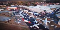 Aircraft at Farnborough, near London
