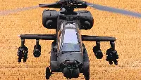 AH-64A Apache helicopter in flight