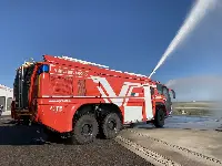 La presenza dei Vigili del fuoco su un aeroporto