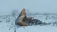 Parte dell'aereo An-148 precipitato nei sobborghi di Mosca l'11 febbraio 2018