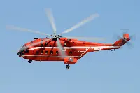 A Chinese-made Changhe Z-8 search and rescue helicopter