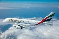 Aereo A-380 in volo di Emirates