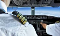 Pilots in the cockpit
