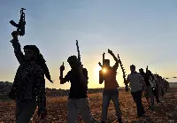Gruppo di terroristi islamici dell'Isis