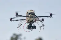 UAV-drone aircraft in flight