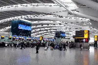 The interior of the London-Heathrow airport