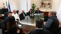 Incontro assessore Trasporti Antonio Moro con i sindacati sulla continuità territoriale svoltosi il 7 dicembre 2022