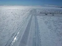 La Ice Runway dell'Antartide utilizzata dagli Stati Uniti
