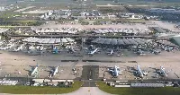 Aerial view of "Charles de Gaulle" Paris-Roissy Airport