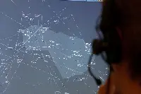 Schermo del controllore di volo