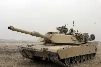 A US-produced Abrams tank