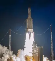 Ariane 5 è decollato dallo spazioporto europeo di Kourou, nella Guyana francese, trasportando Measat-3d e Gsat-24, due satelliti per le comunicazioni in orbita geostazionaria, avvenuto il 22 giugno 2022 alle 18:03 ora locale