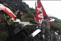 Wreckage of Fly Sax private plane Cessna 208B Grand Caravan (registration: 5Y-CAC) crashed in Aberdare Range (Kenya)
