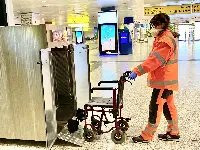 A wheelchair for Reduced Mobility (Pmr) Passengers