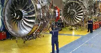 Catena di montaggio dei motori Rolls-Royce Trent 1000