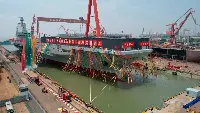 L'inaugurazione della portaerei cinese Fujian