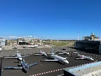 Piazzale di Milano-Linate Prime in occasione del Gp F1 a Monza dell'11 settembre 2022