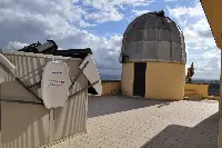 Il telescopio Samm nella terrazza della sede romana di Inaf