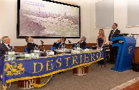 Fincantieri: cerimonia trentesimo anniversario impresa nave "Destriero" del 9 agosto 1992 dove l’imbarcazione stabilì il record di traversata atlantica, tuttora imbattuto