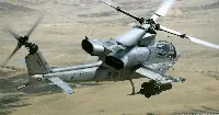 A Bell AH-1Z Viper attack helicopter of US Marine Corp