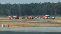 Emergency at the Münster airport where a Beechcraft Baron 58 crashed