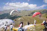 Parapendio in volo