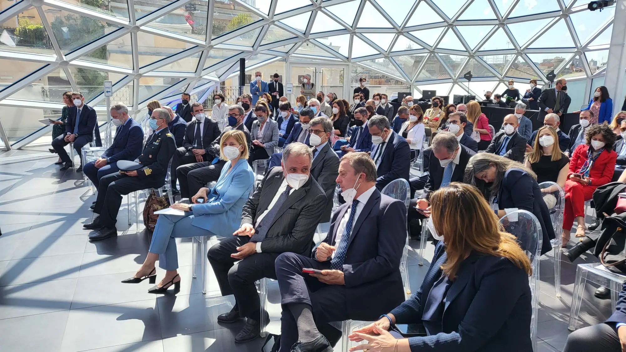 Il "4th Sustainability day" di Enav presso La Lanterna di Fuksas, Roma, il 17 maggio 2022