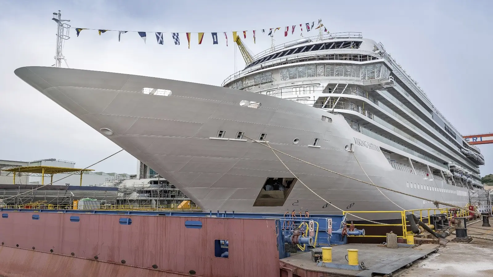Fincantieri: varata il 23 giugno 2022 presso lo stabilimento di Ancona “Viking Saturn”, la nuova nave da crociera per la società armatrice Viking