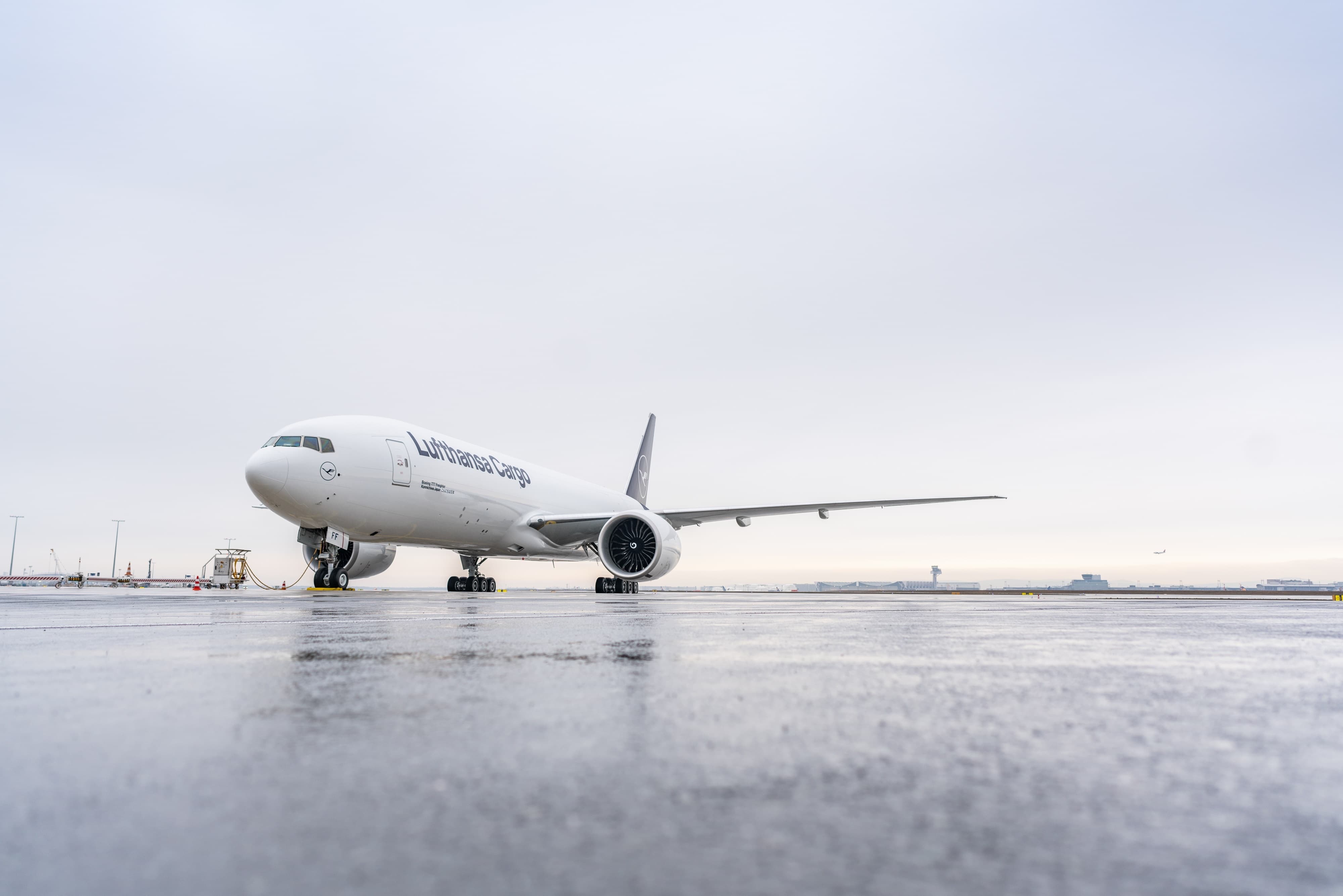 Arrival of Lufthansa Cargo’s sixth B-777F at Frankfurt Airport on 19 February 2019