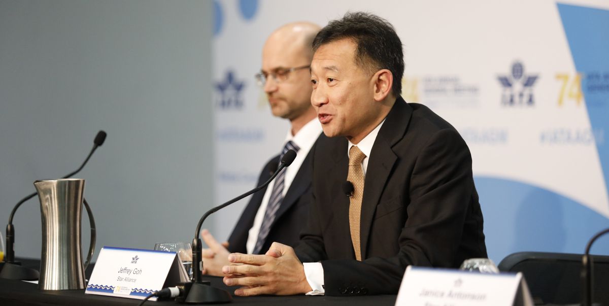 Jeffrey Goh, CEO Star Alliance, during the 74th IATA Annual General Meeting in Sydney