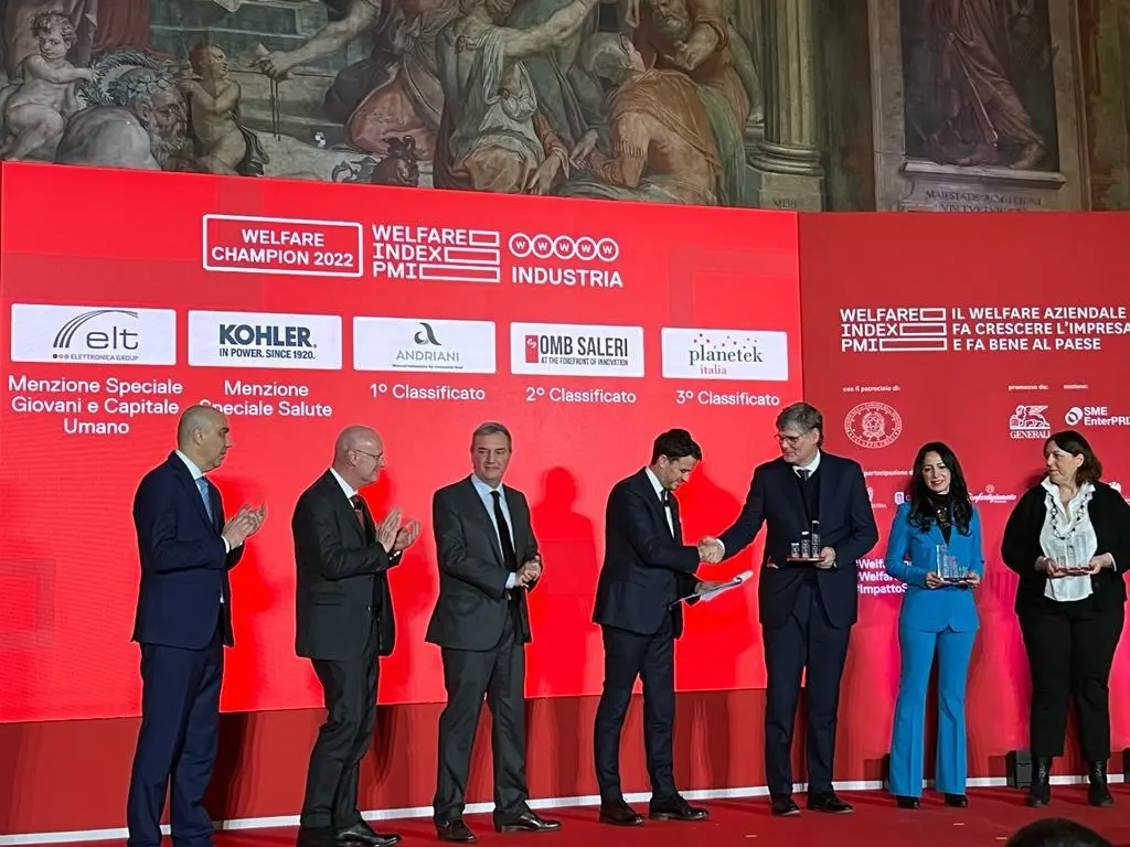 Elettronica viene inserita tra le aziende nella classifica di Welfare Index PMI 2022, iniziativa che premia le aziende “Welfare Champion”