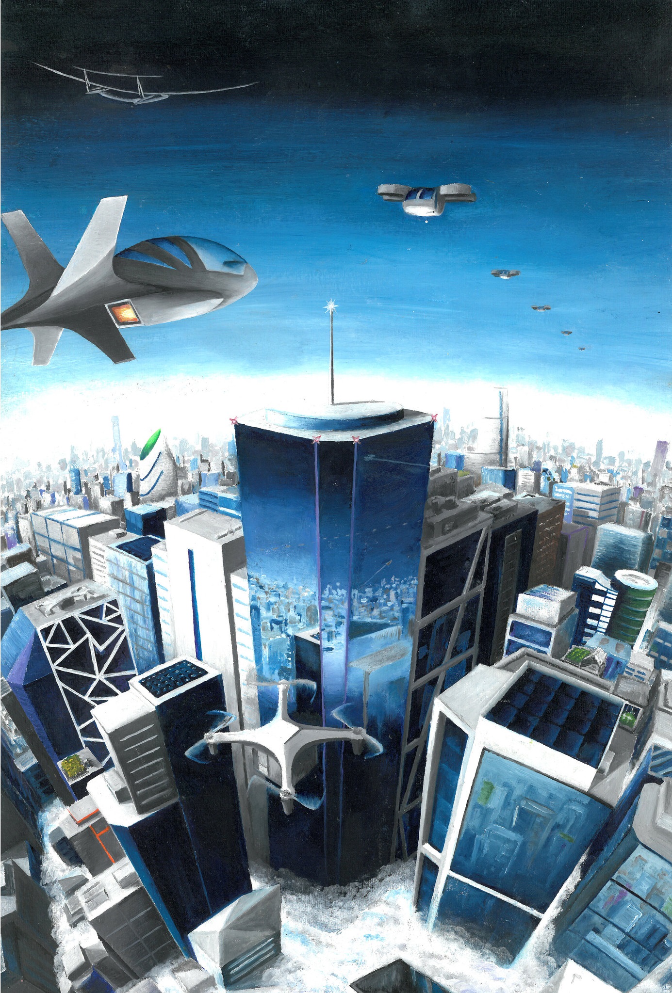 FAI. James Tseng (USA) second place in Seniors category. Working to the theme of "Flying in the Future" competition