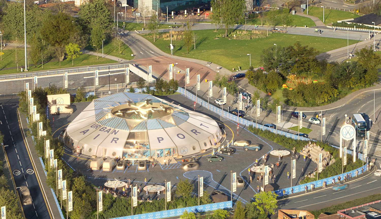 Il progetto di un'infrastruttura per eVtol sviluppato dall'azienda Urban Air Port