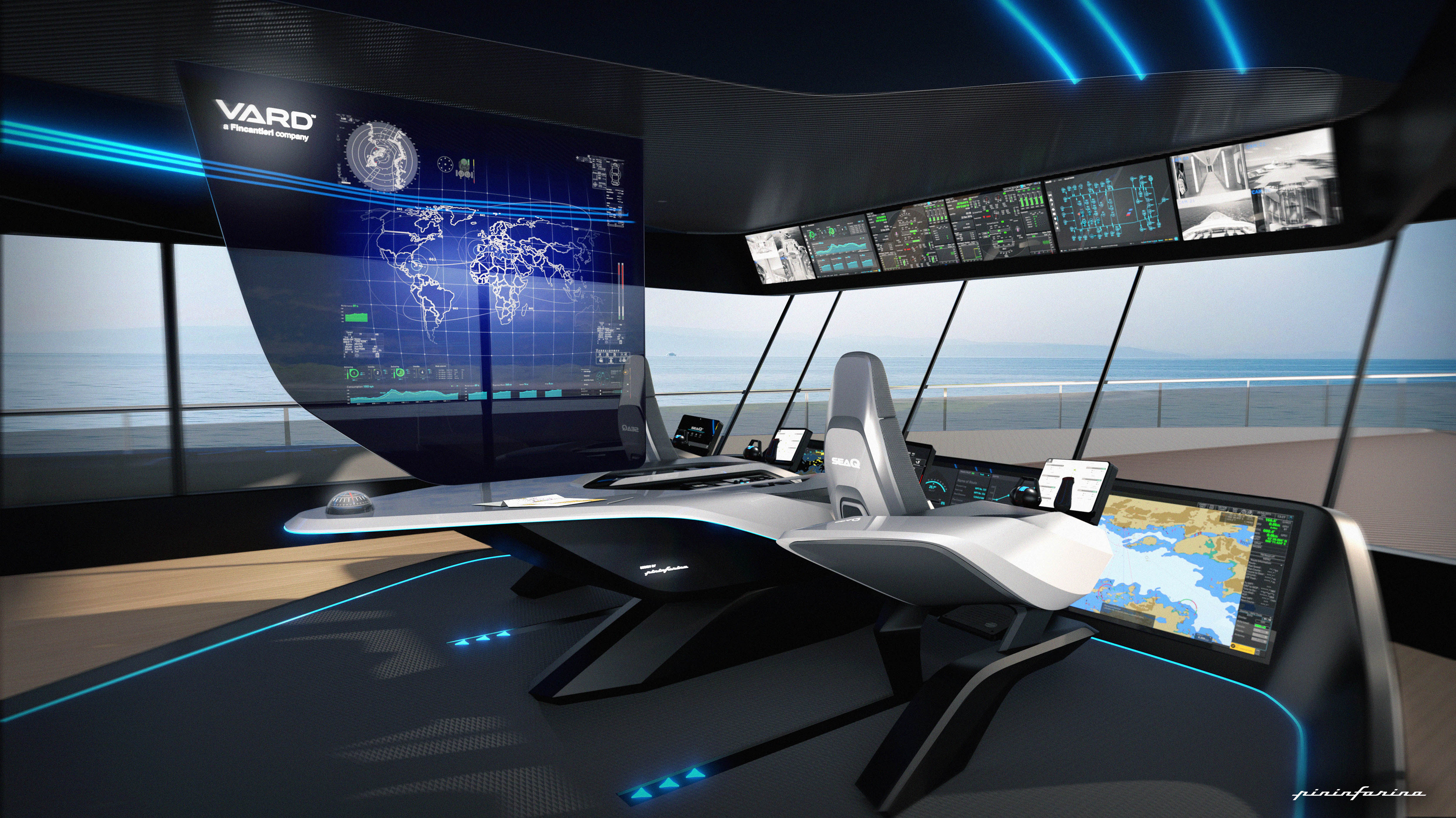 Pininfarina and Vard Electro present a new Helm Station at the "Monaco Yacht Show" (September 22-25, 2021)