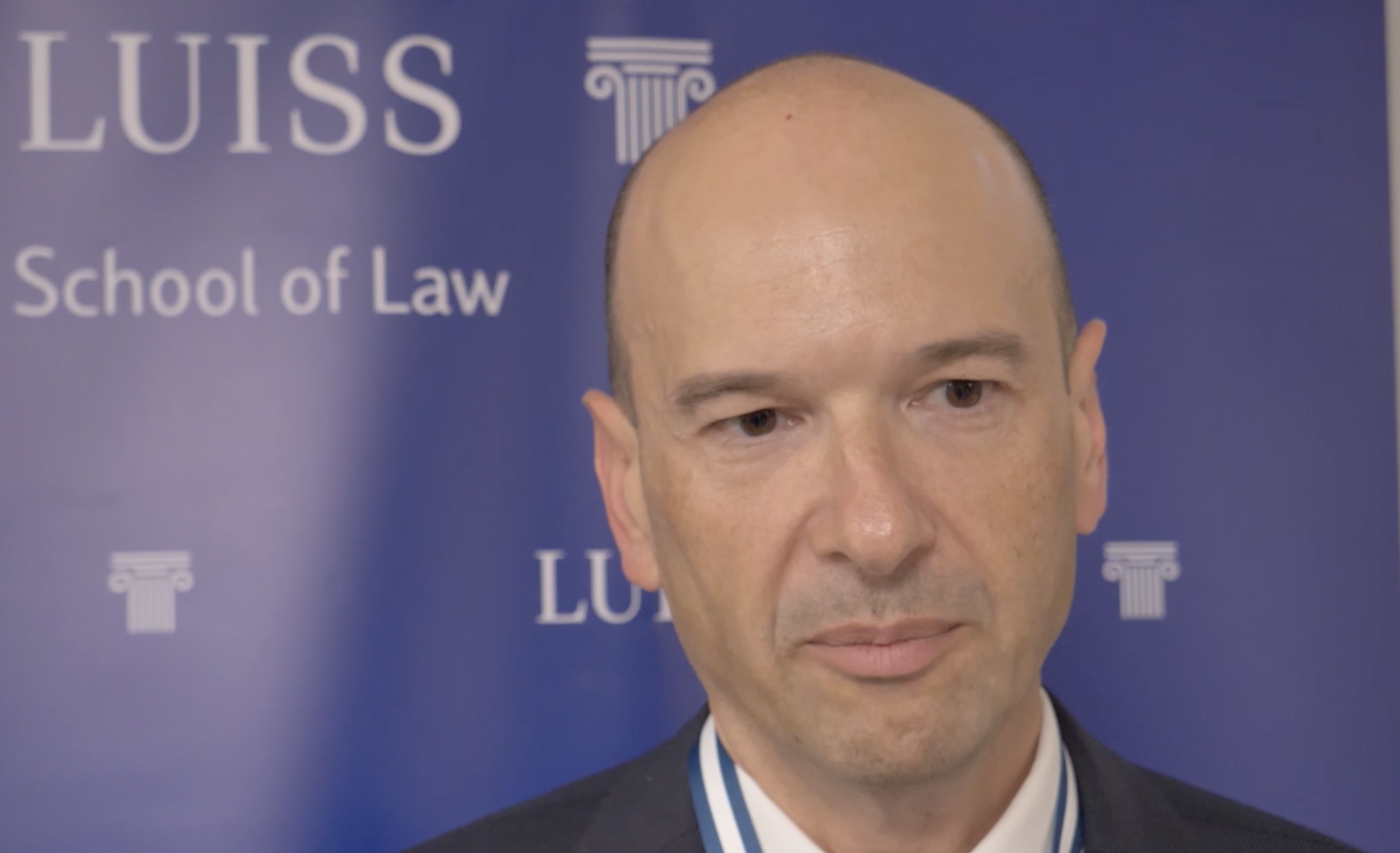 Ivan Bassato, direttore Airport Management di Aeroporti di Roma, intervistato durante il convegno del 21 giugno a Roma alla Luiss
