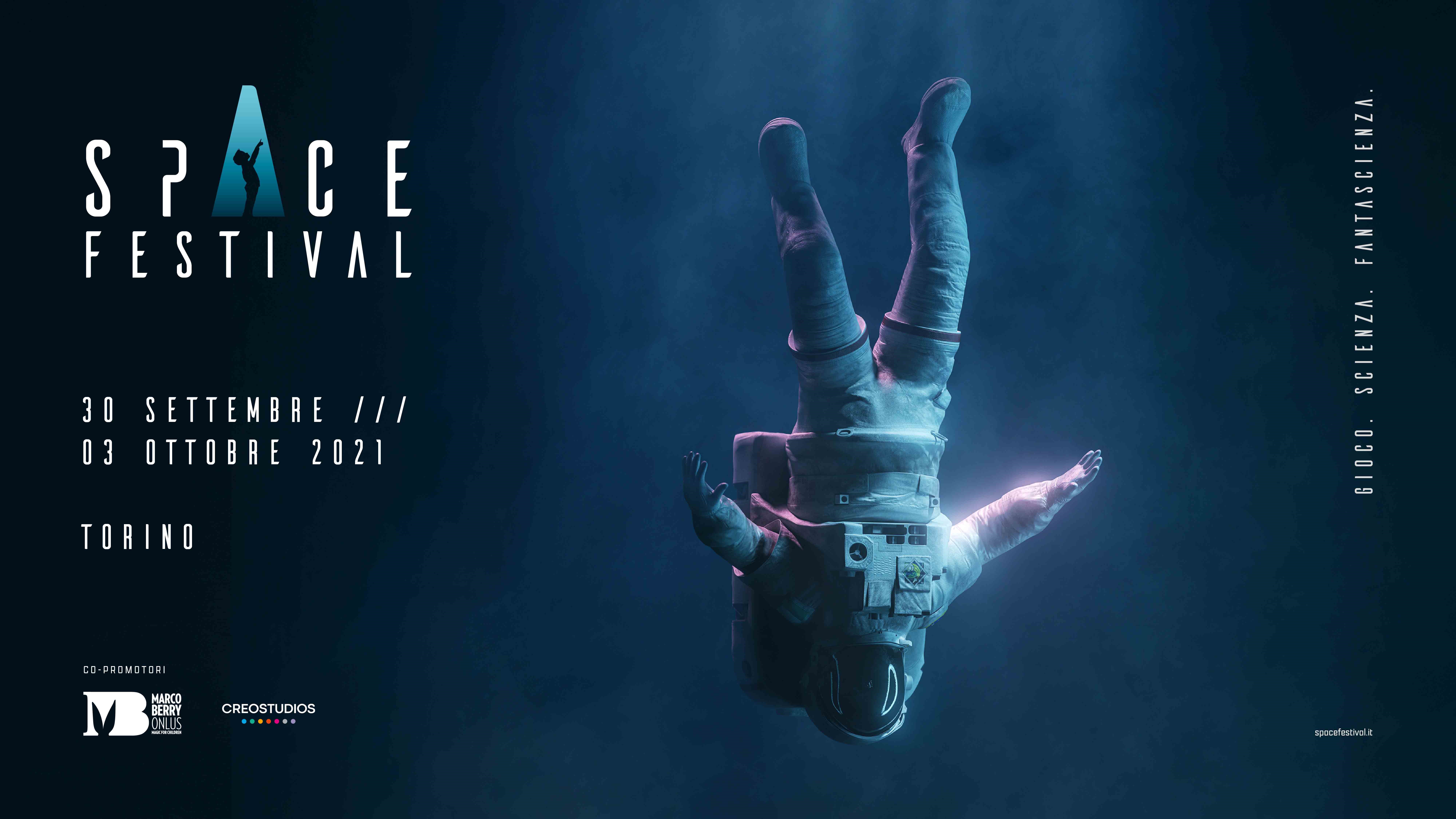 Locandina Space Festival a Torino dal 30 settembre al 3 ottobre 2021