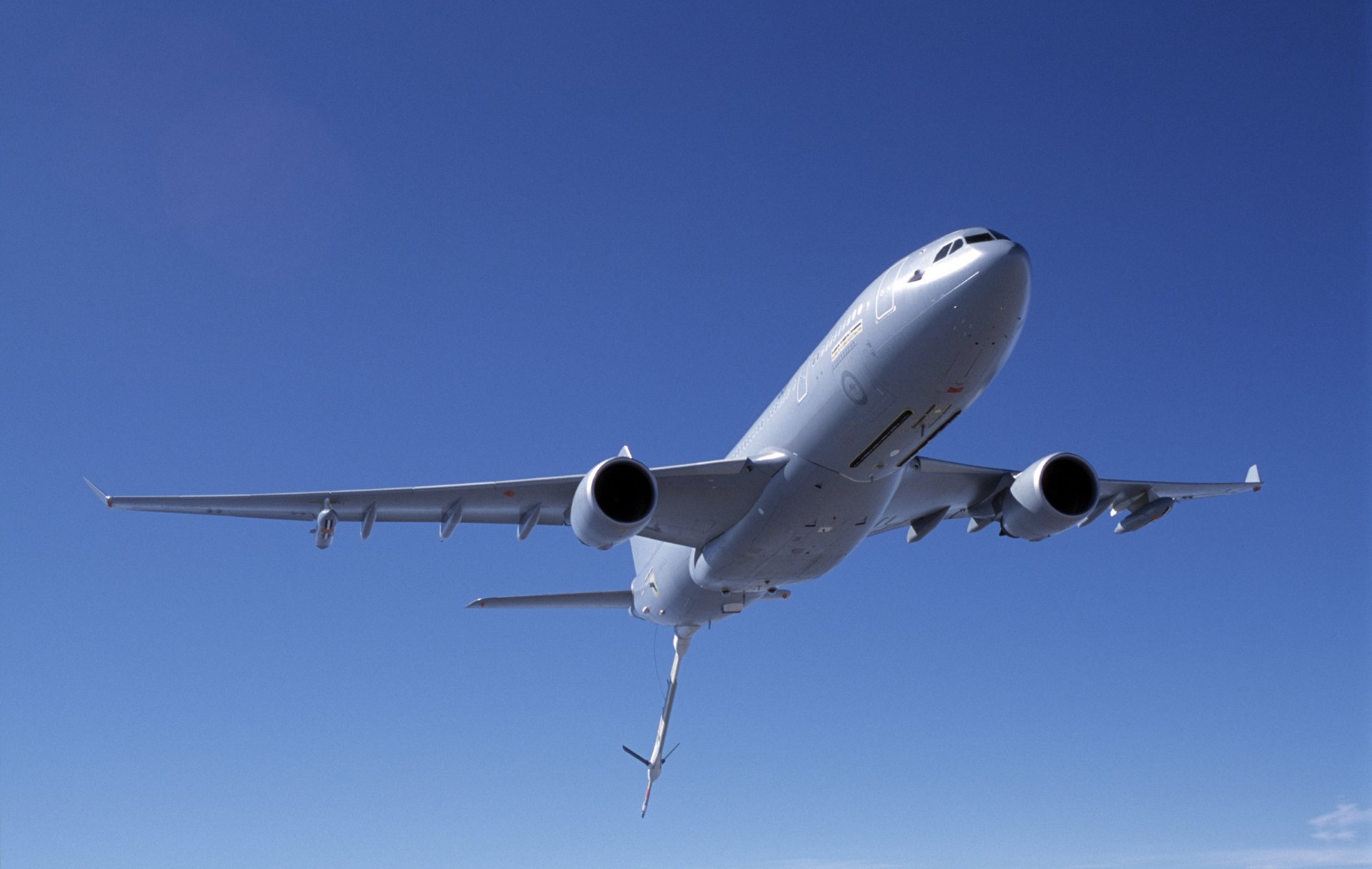 A-330 Mrtt (Multi-Role Tanker Transport) airplane of Raaf (Royal Australian Air Force) in flight